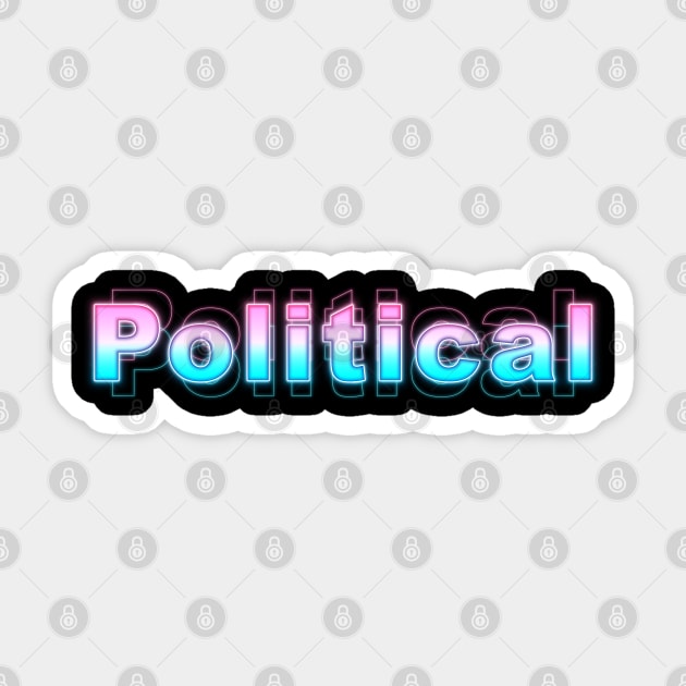Political Sticker by Sanzida Design